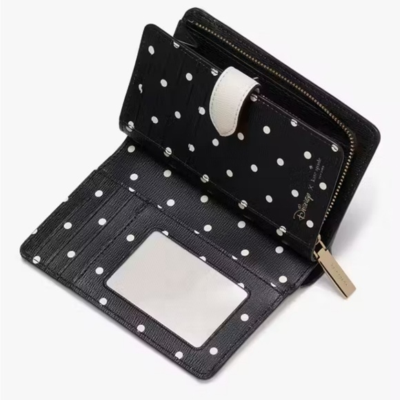 Disney X Kate Spade New York Minnie Medium Compact Bifold Wallet - Picture 3 of 7